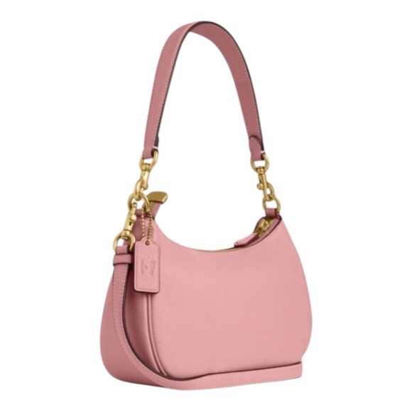 Disney x Coach Teri Shoulder Bag with Ice Skate Mickey Minnie Motif Blush NWT - Picture 4 of 10